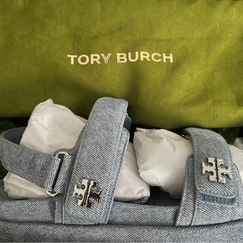Tory Burch White Leather Sneakers - Picture 1 of 1